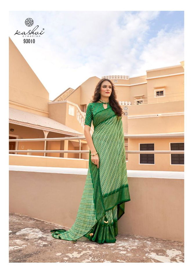 Kashvi Jhalak Designer Ethnic Wear Wholesale Saree Collection